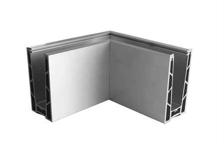 KM503 Alu floor profil corner New External Satin finish